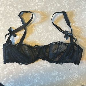 Agent Provocateur black lace Love bra balconette 34D
